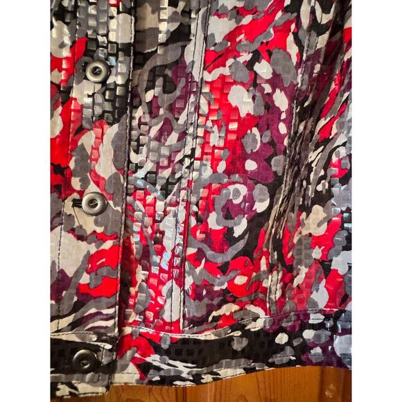 Hearts of palm sequin overlay boxy jacket 18 art to wear unique statement - Picture 4 of 6